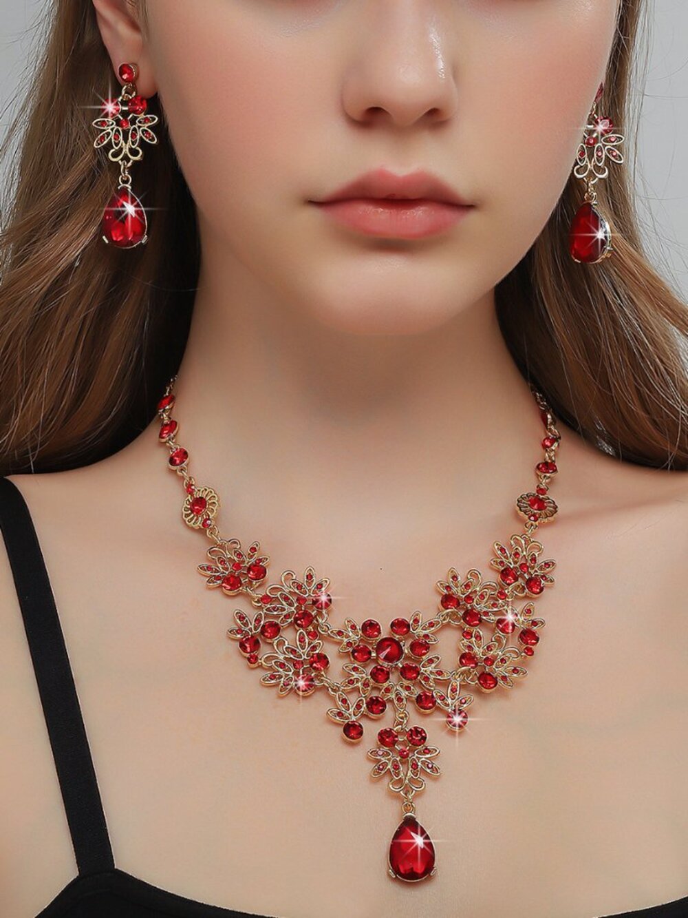 Red Jewelry Set